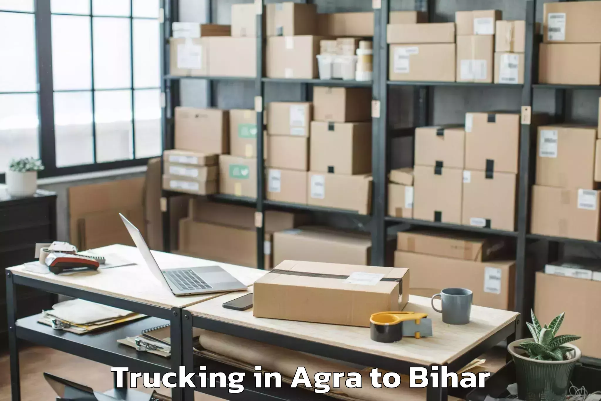 Book Agra to Taraiya Trucking Online